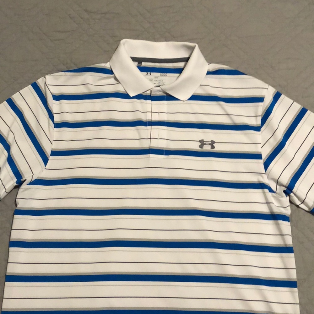 Large Under Armour - heat gear golf shirt!